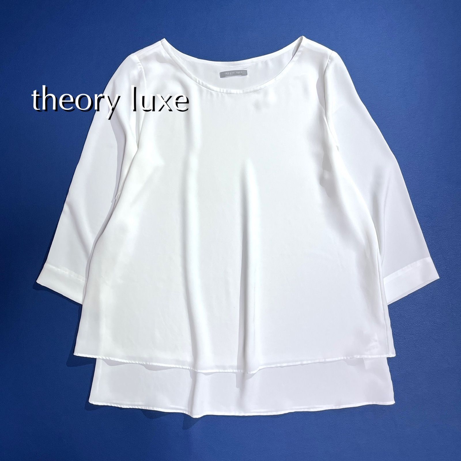 cU41 theory luxe とろみブラウス サマー ブラウス カットソー シャツ