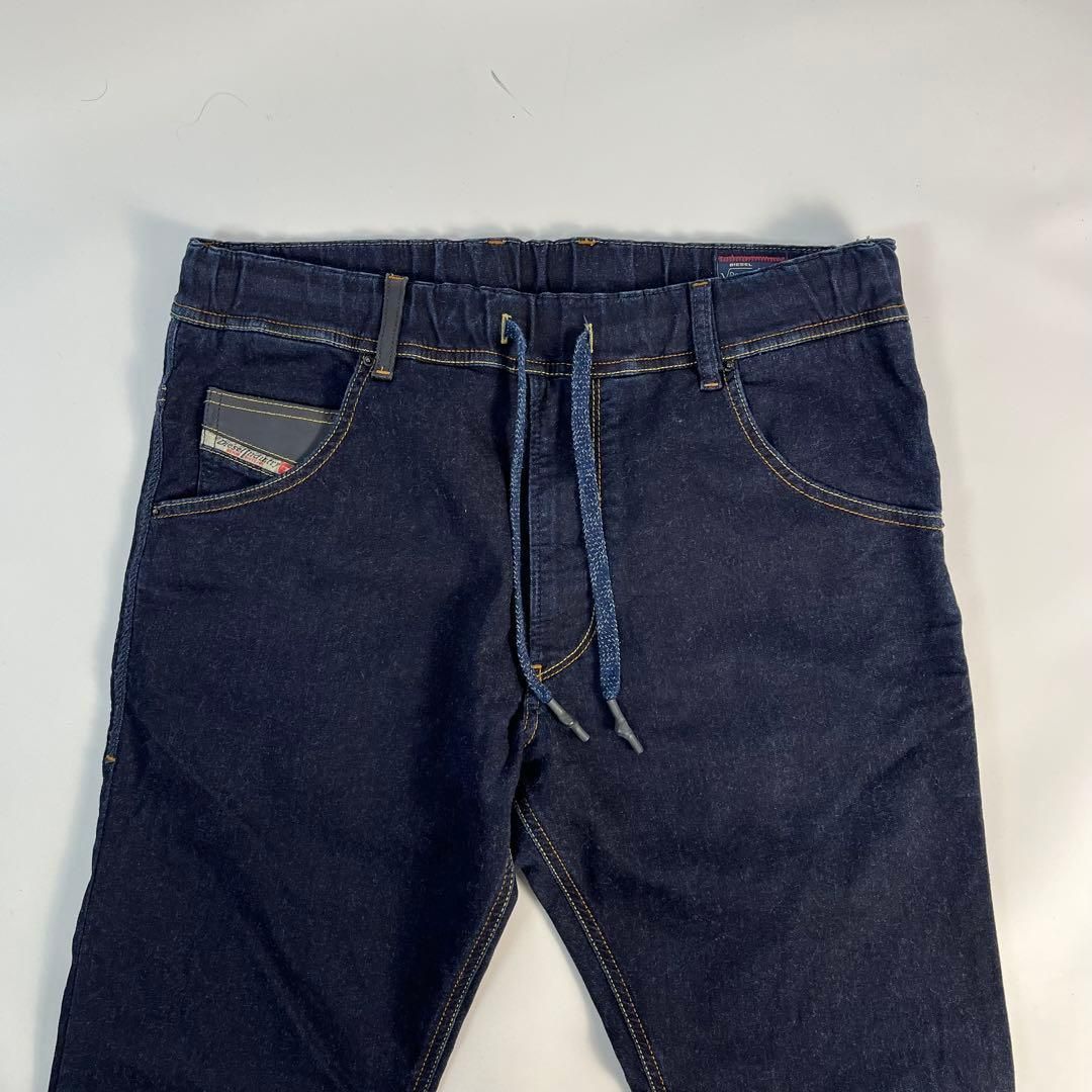 美品 ディーゼル ジョグジーンズ KROOLEY 牛革 ストレッチ W32 - メルカリ