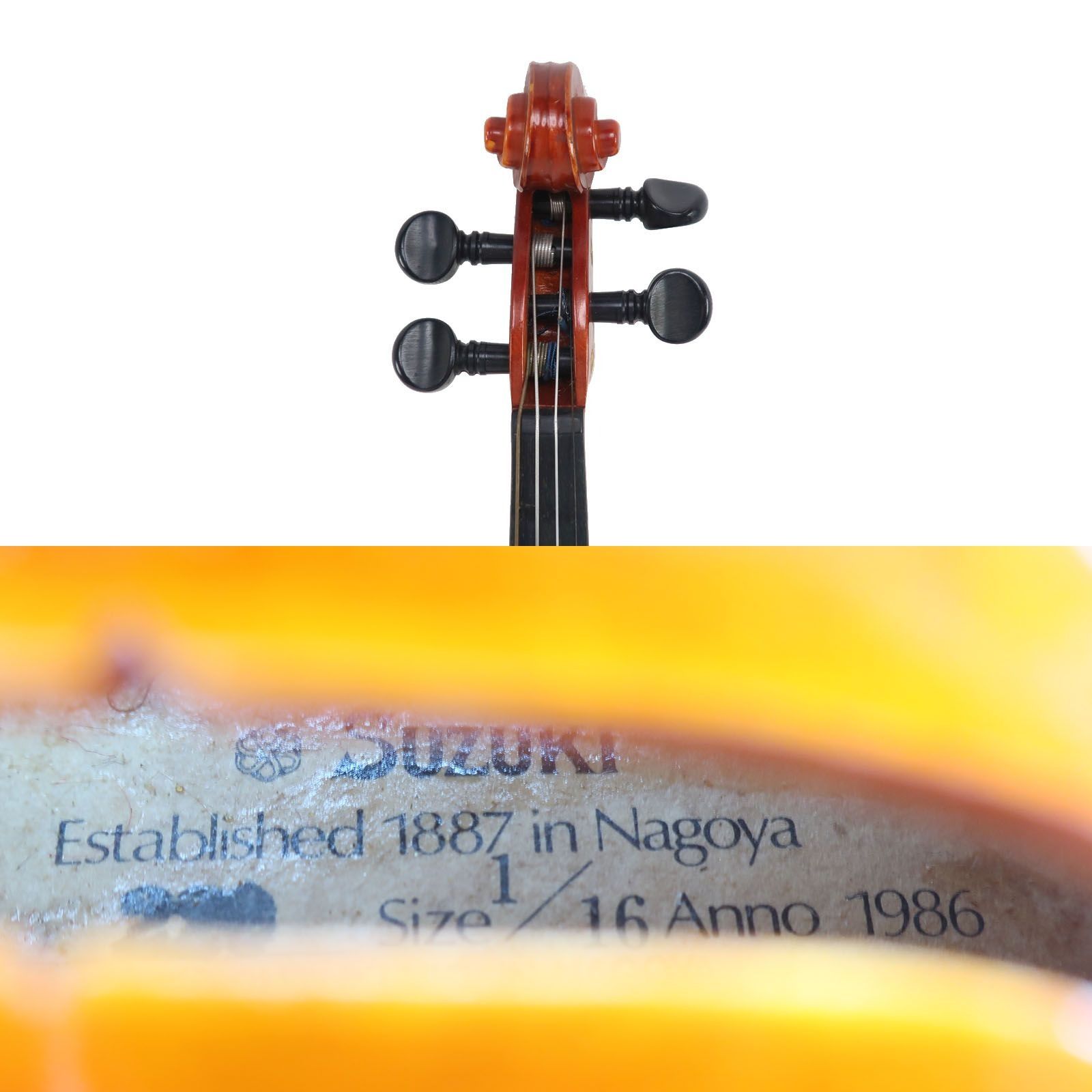 SUZUKI VIOLIN】鈴木バイオリン バイオリン 1/16 Anno 1986 No.220 _