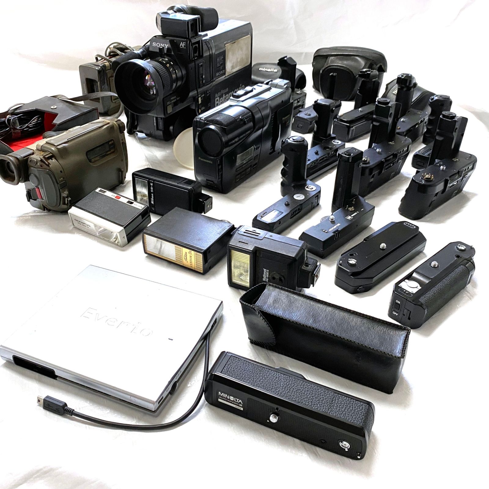 【まとめ】ビデオカメラ・モータードライブ・DVDライターなど 周辺機器 計21台セット #T586