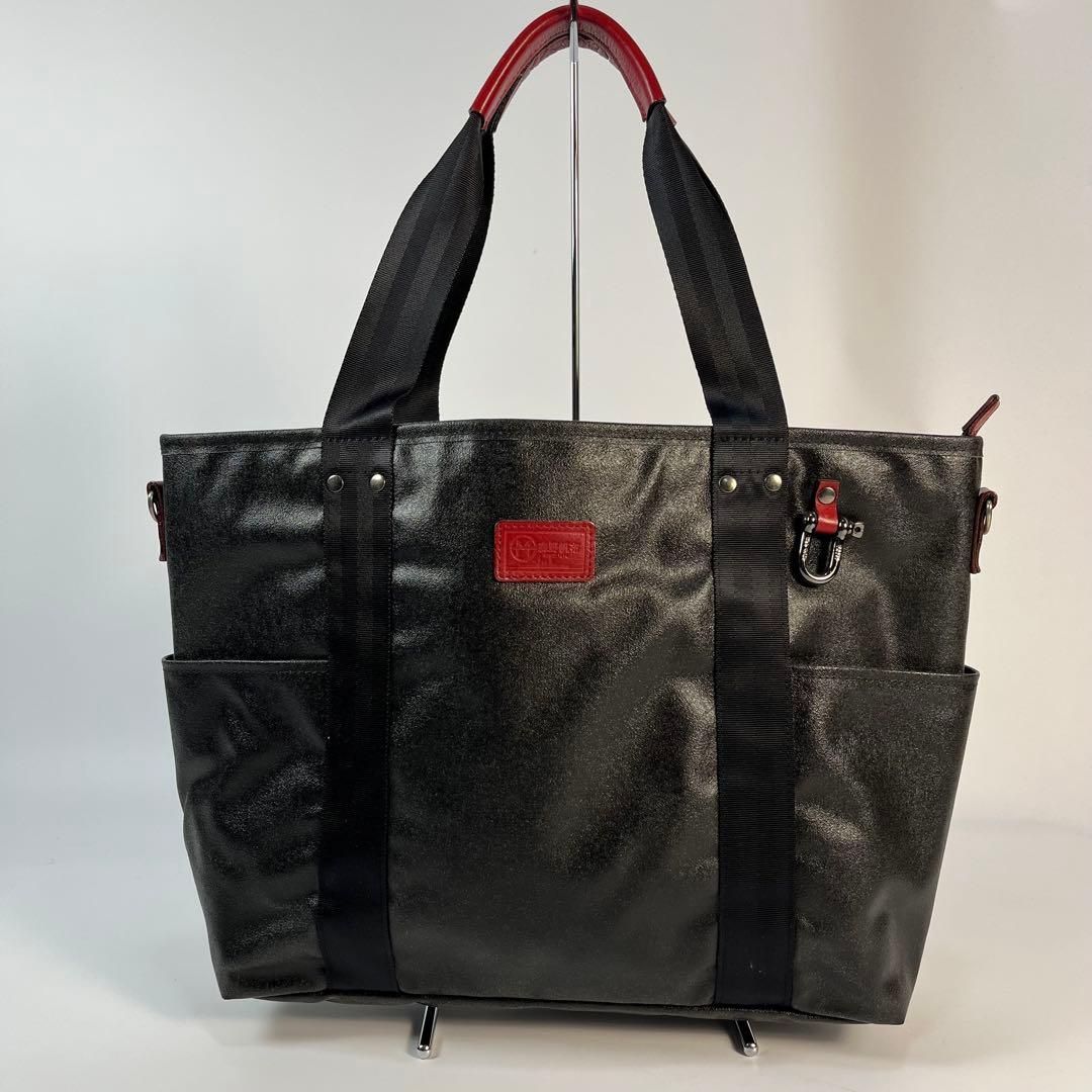 美品 森野帆布 2way トートバッグ ショルダーバッグ ビジネスバッグ A4