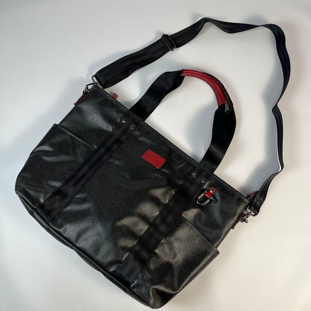 美品 森野帆布 2way トートバッグ ショルダーバッグ ビジネスバッグ A4