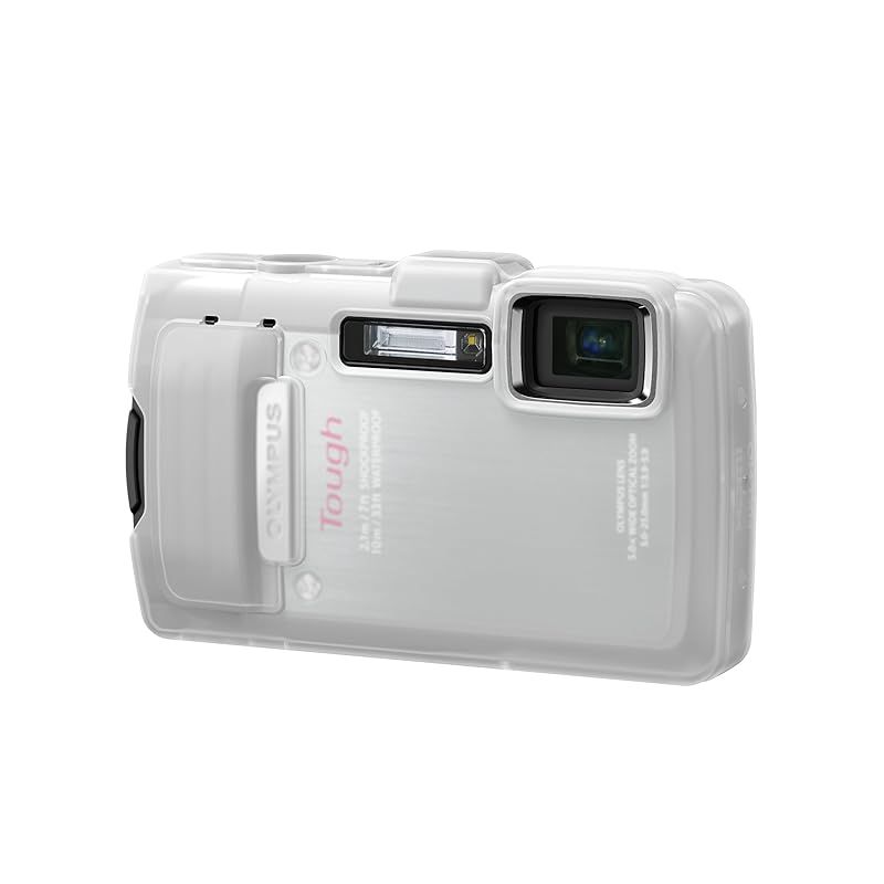 新品】 OLYMPUS デジタルカメラケース シリコンジャケット ホワイト