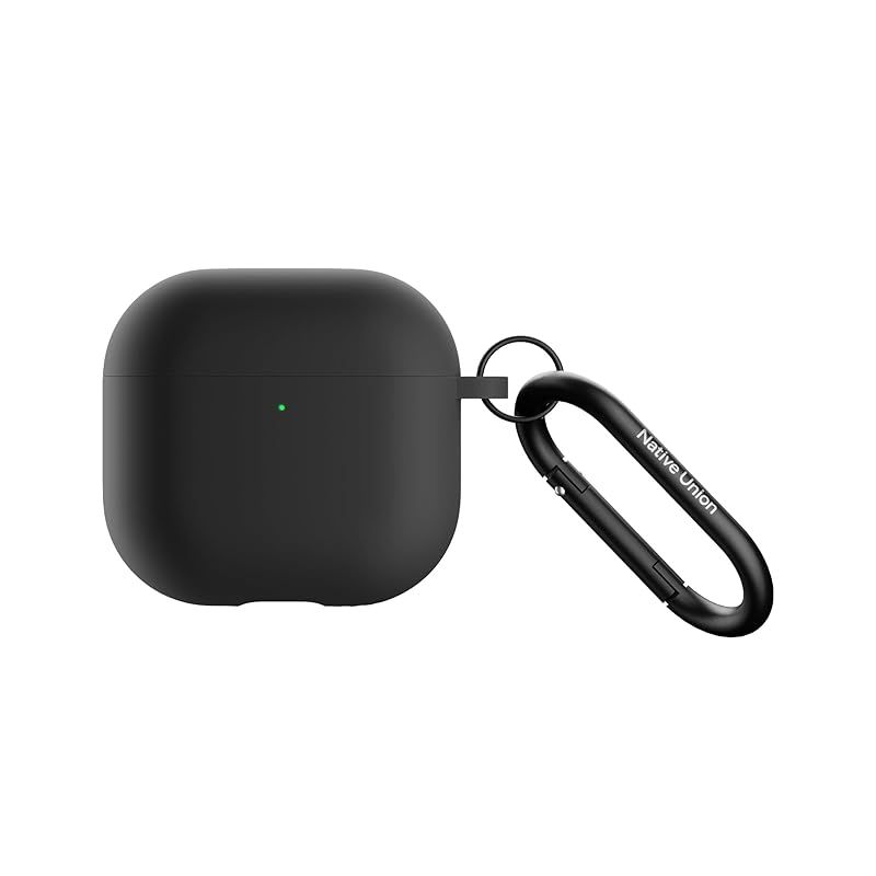 【新品】 Native Union (ネイティブユニオン) Active ケース － AirPods 4 およびアクティブノイズキャンセリング機能付き AirPods 4 用 － シルキースムースマットシリコン製ケース － どこにでも取り付け可能なクリップ 0