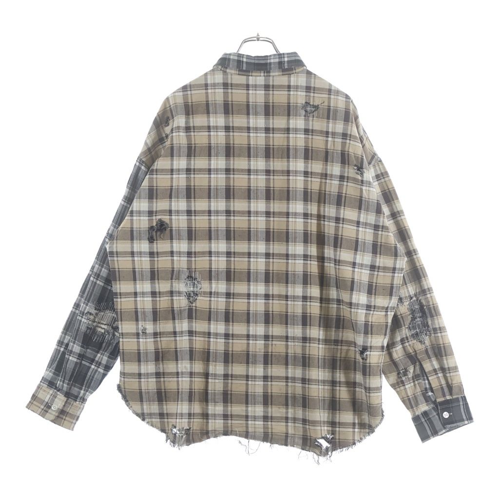 kamiya 25AW Check Shirt Ｍ　公式完売品 KAMIYA (カミヤ) 25AW Crazy Pattern Check Shirt クレイジーパターン