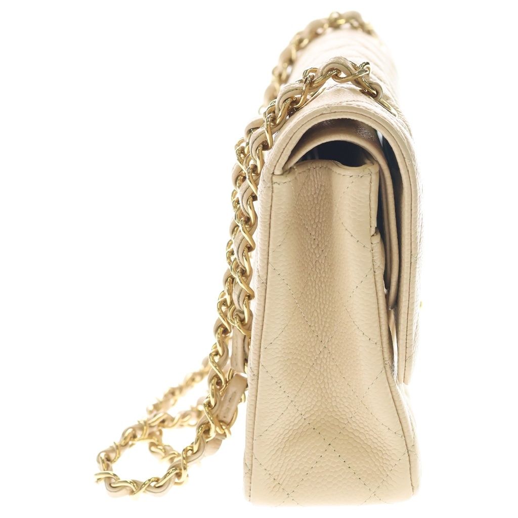 CHANEL (シャネル) マトラッセ 25 WフラップWチェーンショルダーバッグ 