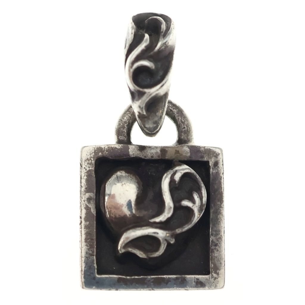 CHROME HEARTS (クロムハーツ) FRAMED HEART フレームドハート チャーム ペンダントトップ シルバー BCA273