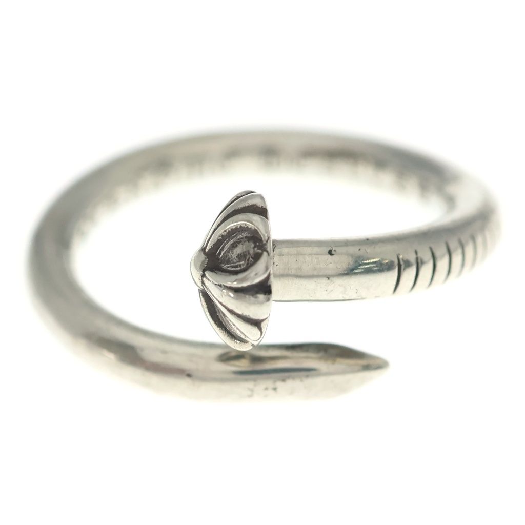 CHROME HEARTS (クロムハーツ) NAIL CRSBALL ネイル クロスボール リング シルバー BCA349