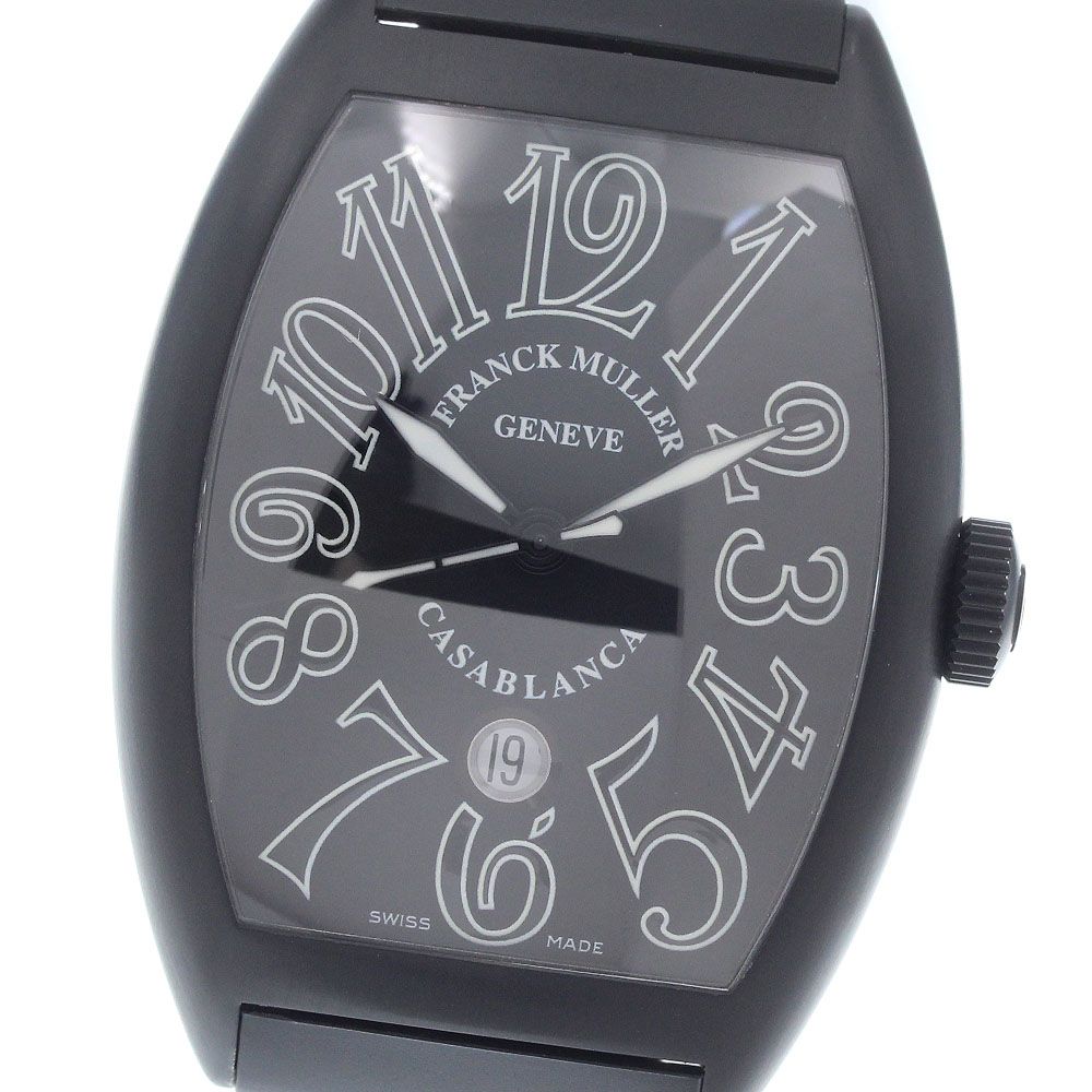 フランクミュラー FRANCK MULLER 8880CDTNR トノーカーベックス カサブランカ デイト 自動巻き メンズ 美品 箱・保証書付き_959504