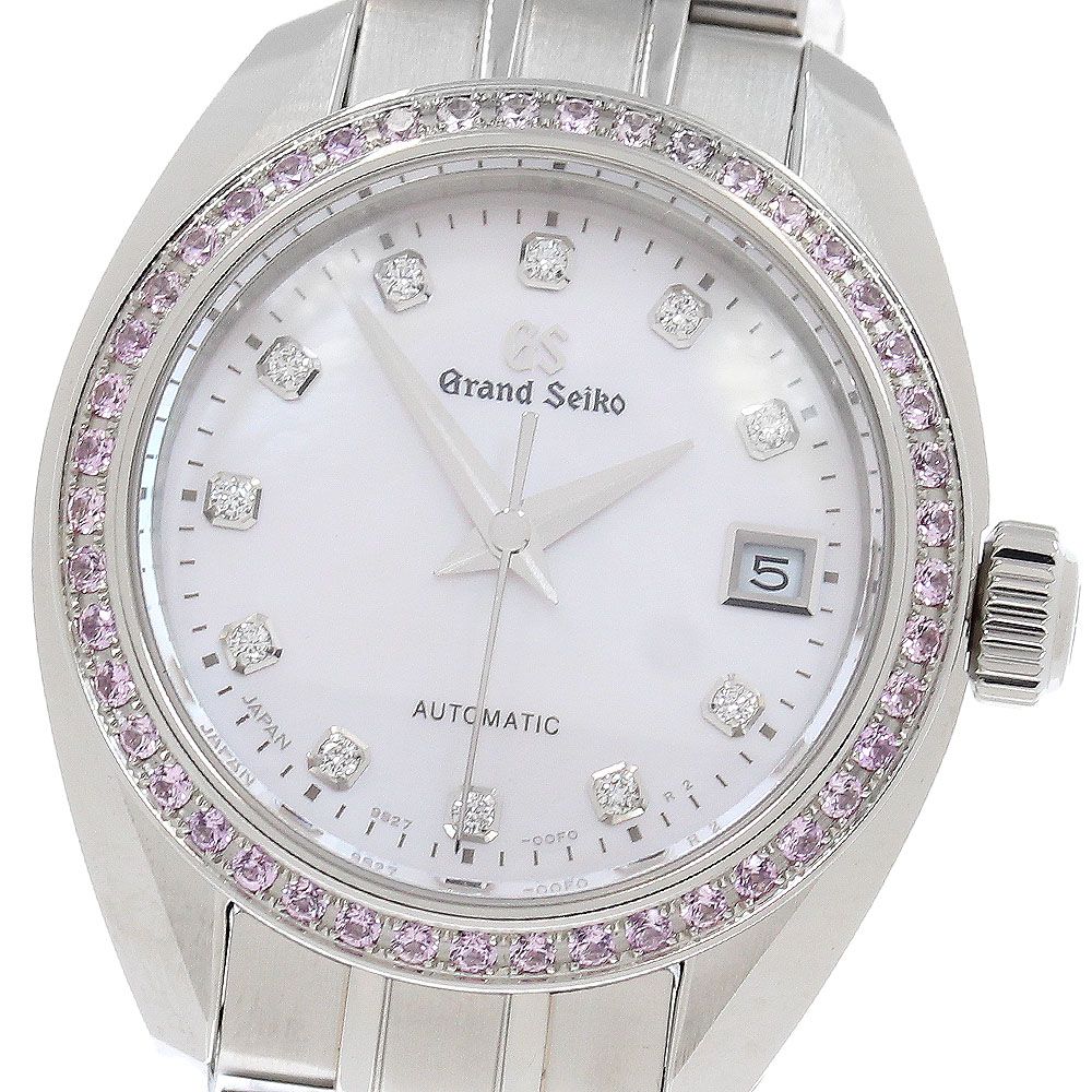 セイコー SEIKO STGK017J グランドセイコー ピンクダイヤベゼル 11Pダイヤ 自動巻き レディース 極美品 内箱付き_958294