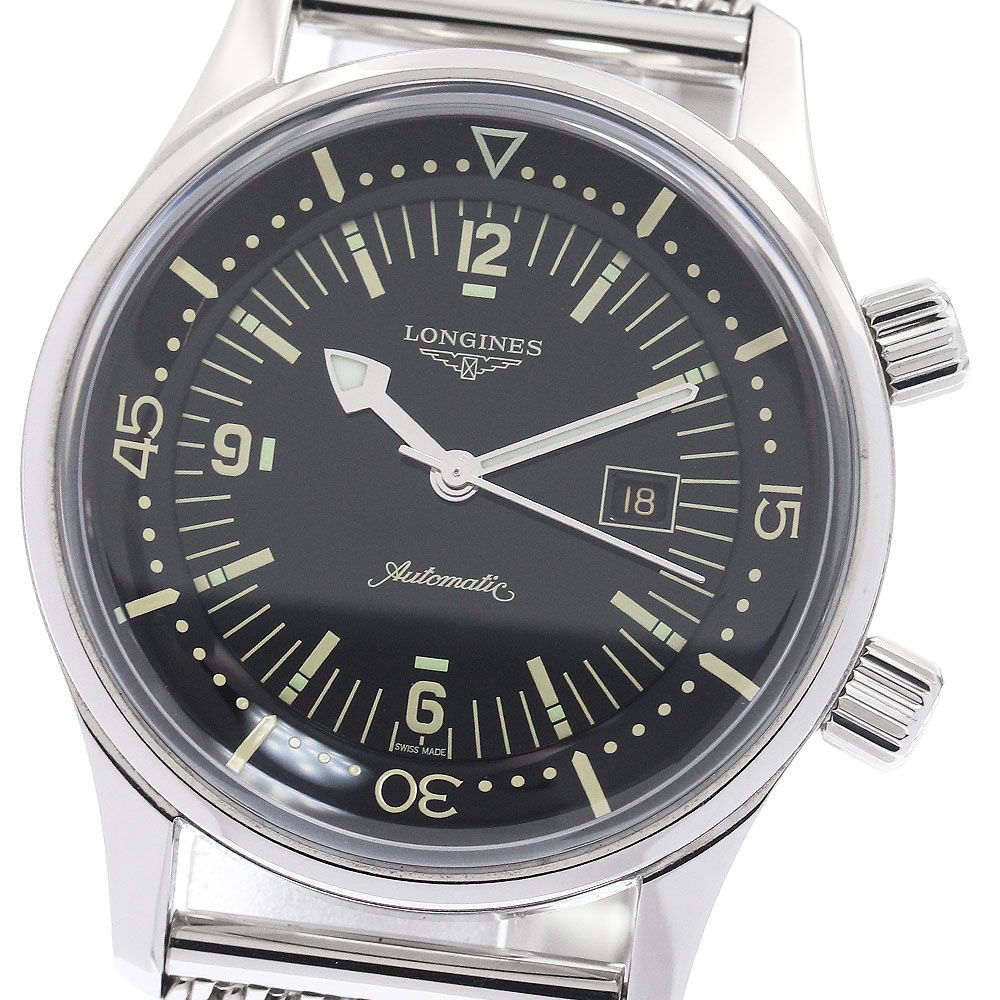 ロンジン LONGINES L3.374.4 レジェンドダイバー デイト 自動巻き メンズ 箱・保証書付き_958405