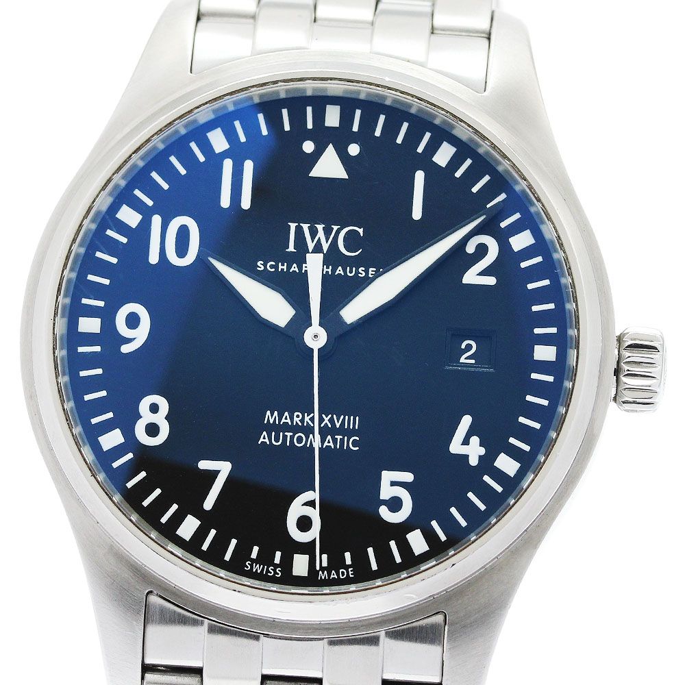 IWC SCHAFFHAUSEN IW327015 パイロットウォッチ マークXVIII デイト 自動巻き メンズ 保証書付き_956100