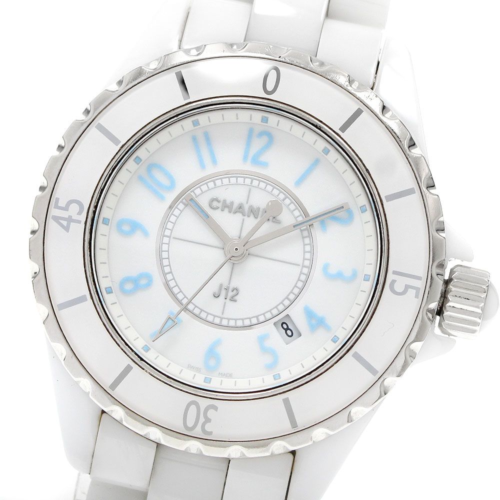 シャネル CHANEL H3826 J12 ブルーライト 限定2000本 クォーツ レディース _957573