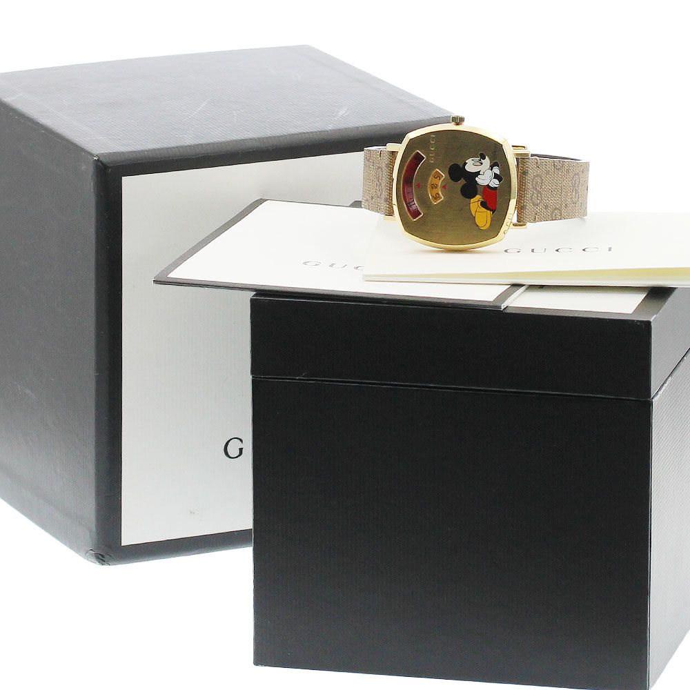 グッチ GUCCI 157.4/YA157420 グリップウォッチ ディズニーコラボ