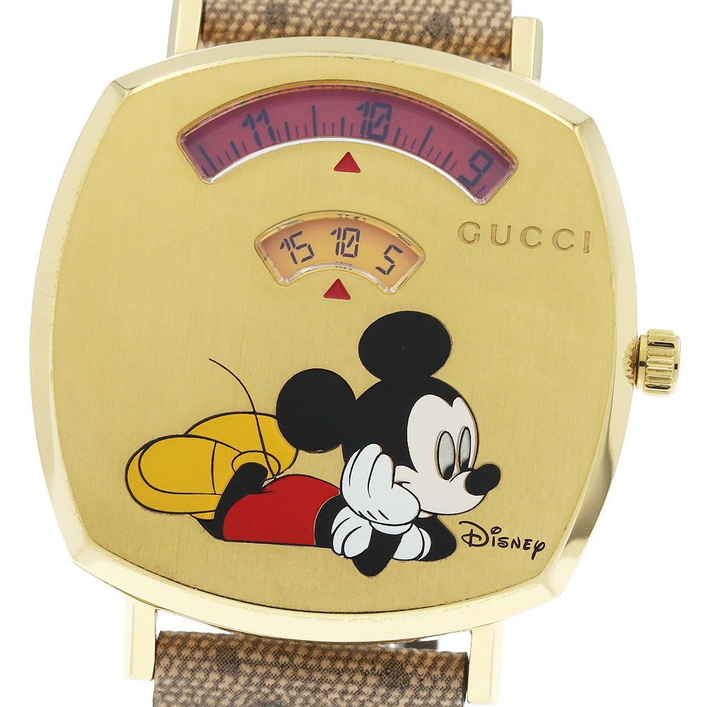 グッチ GUCCI 157.4/YA157420 グリップウォッチ ディズニーコラボ