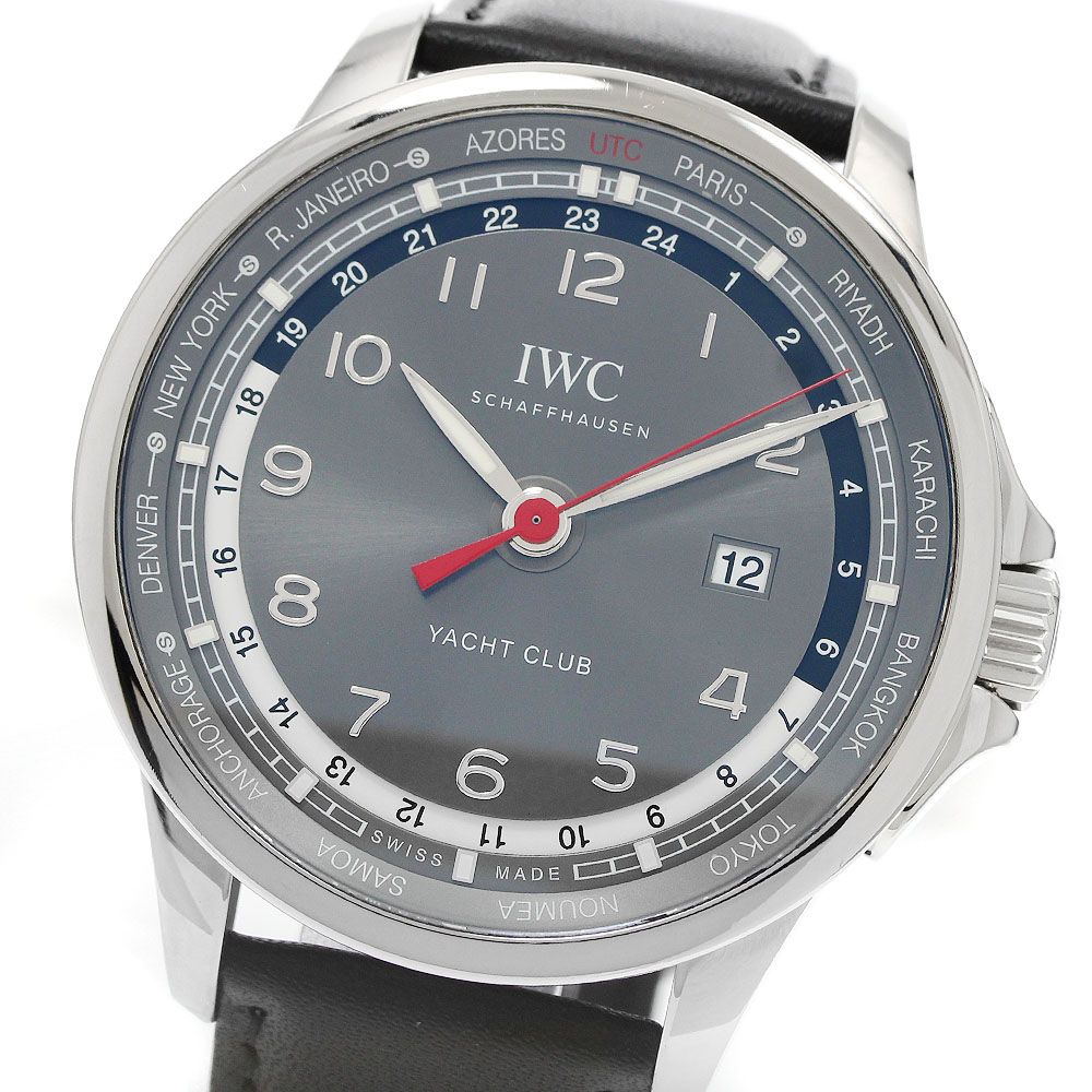 IWC SCHAFFHAUSEN IW326602 ポルトギーゼ ヨットクラブ ワールドタイマー 500本限定 自動巻き メンズ 良品 _958416