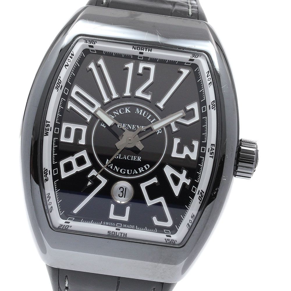 フランクミュラー FRANCK MULLER V45SCDTGLACIER ACGL ヴァンガード デイト 自動巻き メンズ 保証書付き_958668