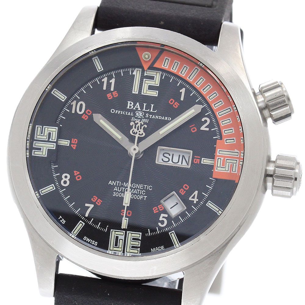 ボール BALL WATCH DM1020A-P1AJ-BKOR エンジニアマスターII ダイバー デイデイト 自動巻き メンズ _957158