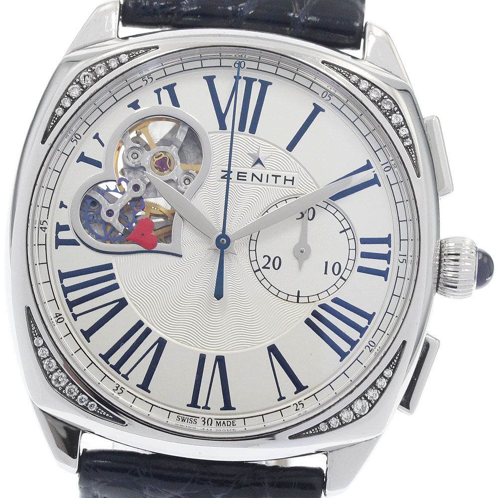 ゼニス ZENITH 16.1925.4062/01.C725 スターオープン クロノグラフ ダイヤ 自動巻き レディース _957018