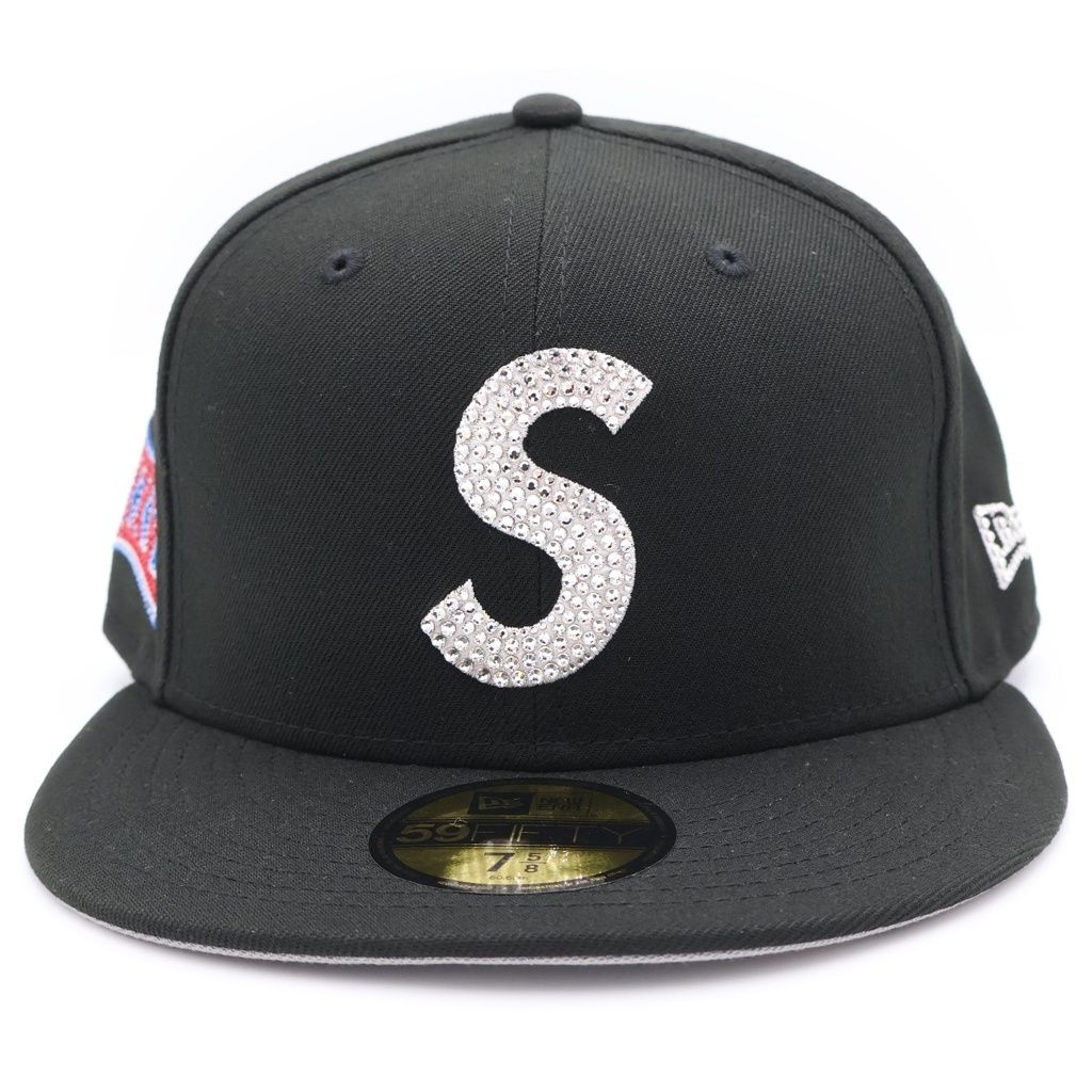 Supreme Swarovski S Logo New Era 7 1/2 黒 SUPREME (シュプリーム) 25SS ×NEW ERA SWAROVSKI LOGO CAP