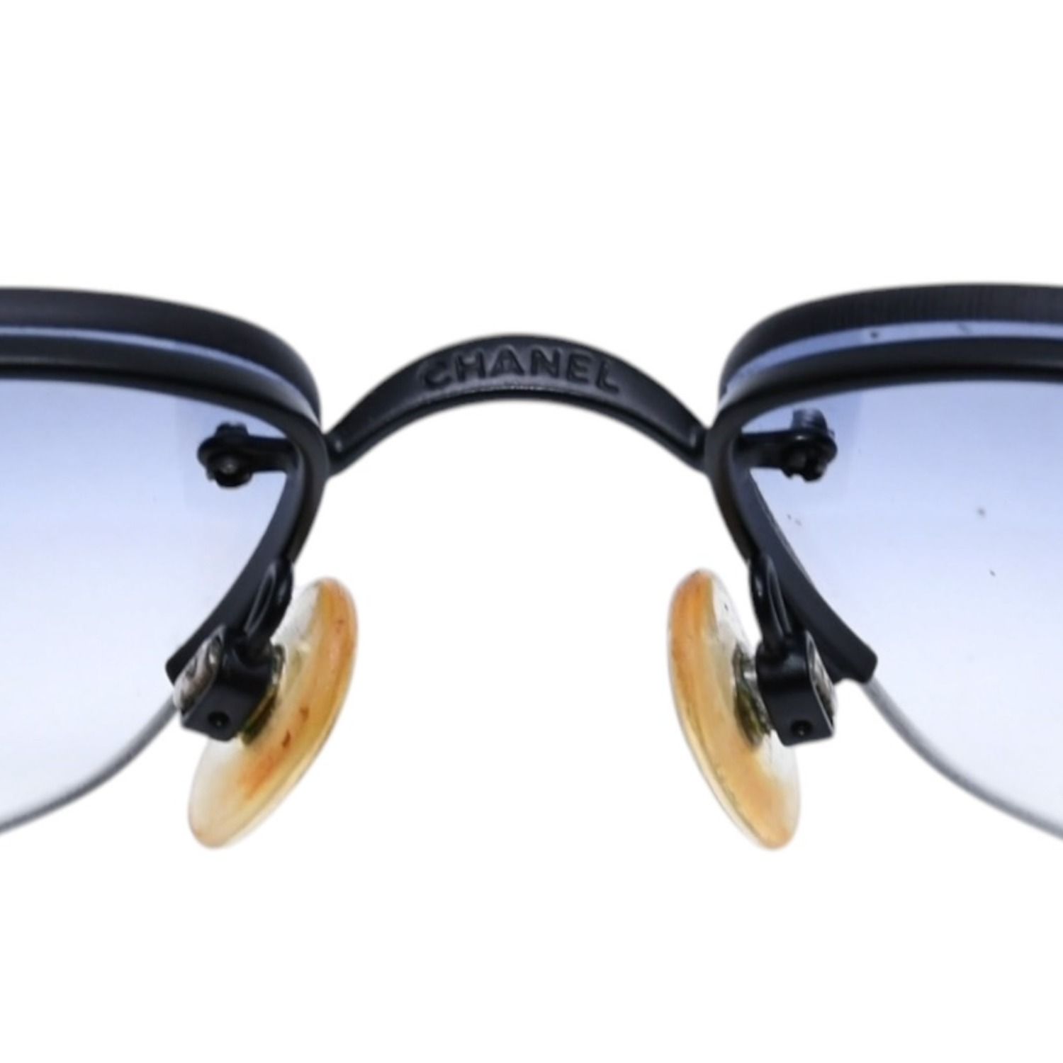 CHANEL シャネル ハーフリム サングラス アイウェア 4117-B c.101/8G サイズ62□16 125 ココマーク ラインストーン ブラック 美品 中古 4a002133 CHANEL シャネル ハーフリム サングラス アイウェア 4117-B c.101/8G サイズ62□16 125 ココマーク ラインストーン ブラック 美品 中古 4a002133