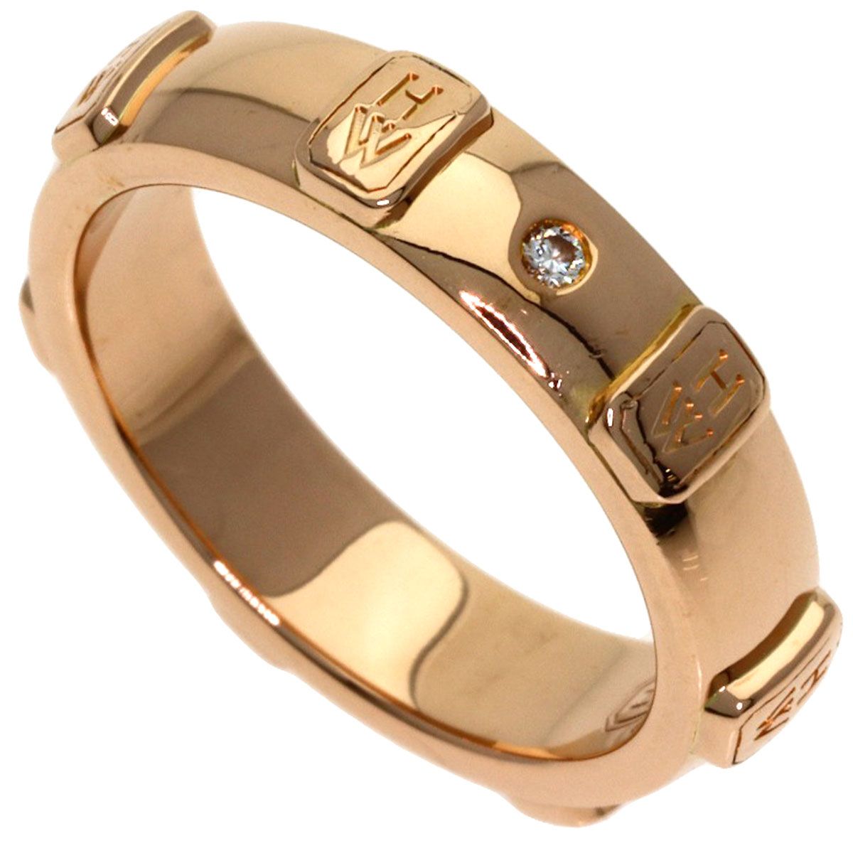 HARRY WINSTON ハリーウィンストン HWロゴ 1P ダイヤモンド リング 