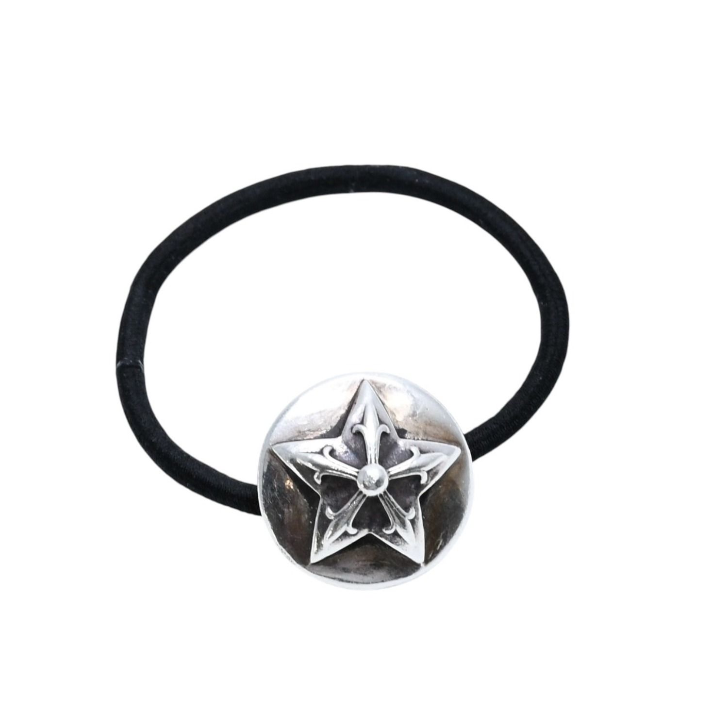 CHROME HEARTS ヘアゴム コンチョ スター　クロムハーツ　インボイス CHROME HEARTS クロムハーツ スターモチーフ ヘアゴム コンチョ 重量約