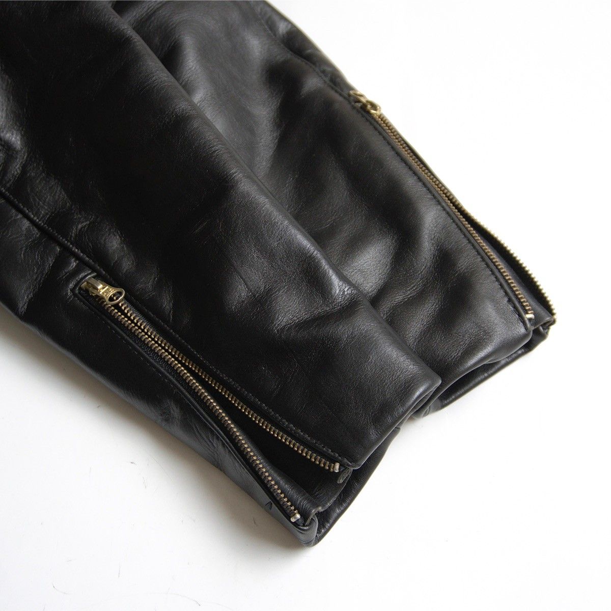 美品】 VANSON 【MODEL D シングルライダースジャケット】40 レザー