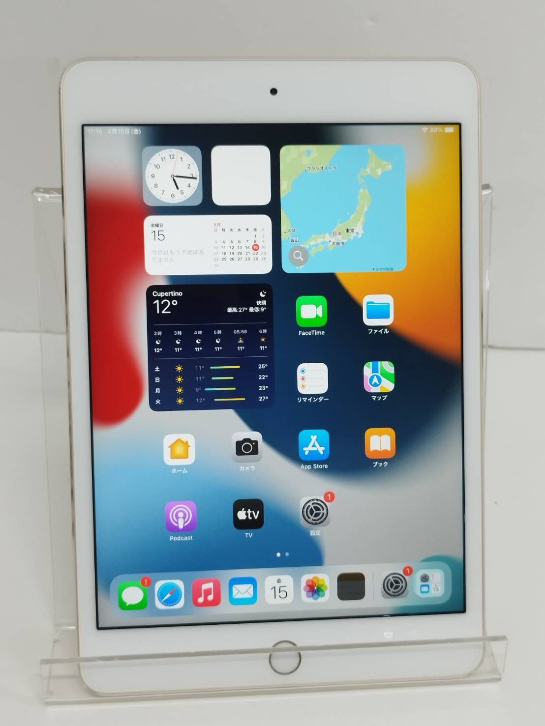 良品】iPad mini 4/Wi-Fi/7.9インチ/A1538/64GB〈NK9J2KH/A 