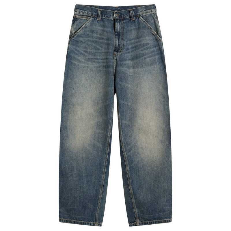 カーハート メンズ ボトムス カジュアルパンツ デニム Carhartt WIP Denim OG Single Knee Pants Blue Worn Used Wash ブルー