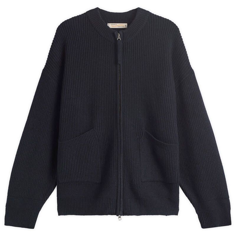 フリズムワークス メンズ アウター カーディガン FrizmWORKS Deck Zip Up Cardiganavy ネイビー