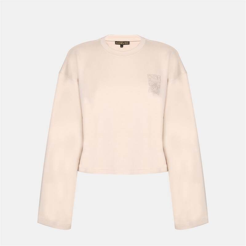 ビバ レディース アウター パーカー・スウェット ロゴ Biba logo M crew Ld54 Neutral