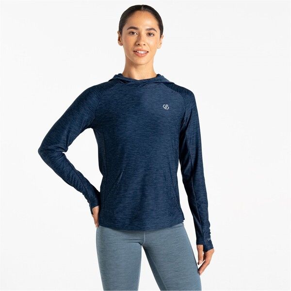 デアツービー レディース アウター パーカー・スウェット プリント パーカー Dare 2b Sprint City Lightweight Hoodie MoonLtDnmMrl
