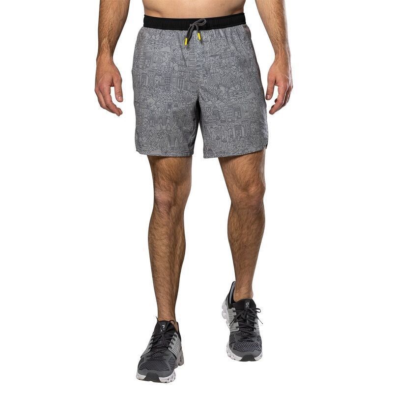 ナーサン メンズ ボトムス ハーフパンツ・ショーツ Nathan Ess Short 7in Sn99 Signature Grey グレー