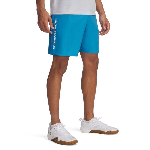 アンダーアーマー メンズ ボトムス ハーフパンツ・ショーツ ショートパンツ Under Armour Armour UA Tech Woven Wordmark Shorts Ether Blue ブルー