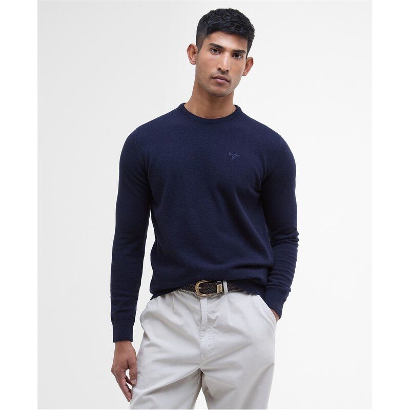 バブアー メンズ アウター ニット・セーター クルーネック スウェット シャツ Barbour Essential Crew Neck Sweatshirt Navy ネイビー
