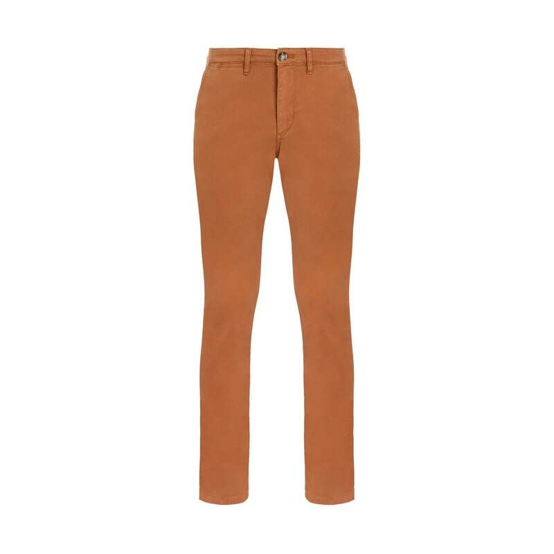 エデンパーク メンズ ボトムス カジュアルパンツ Eden Park Plain brown chinos MAM3 ブラウン
