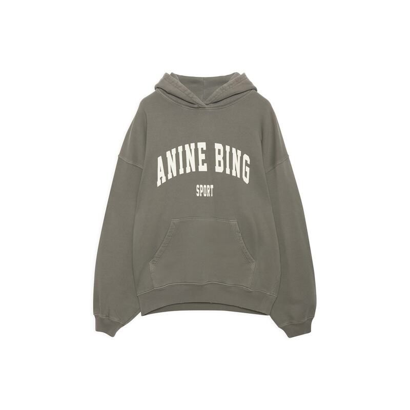 アニービン レディース アウター パーカー・スウェット パーカー ANINE BING Harvey Sweat Hoodie Dusty Olive オリーブ