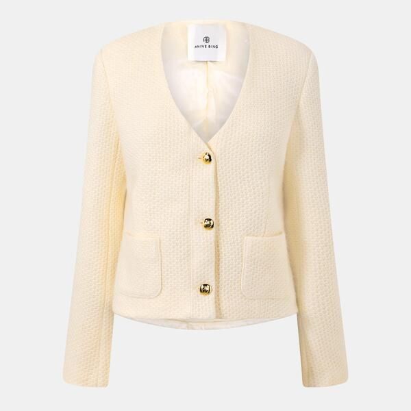 アニービン レディース アウター ジャケット・ブルゾン Anine Bing Womens Anitta Jacket White ホワイト