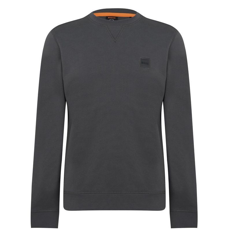 ボス メンズ アウター ニット・セーター クルーネック スウェット シャツ Boss RelaxedFit Crewneck Sweatshirt Charcoal 029 チャコール