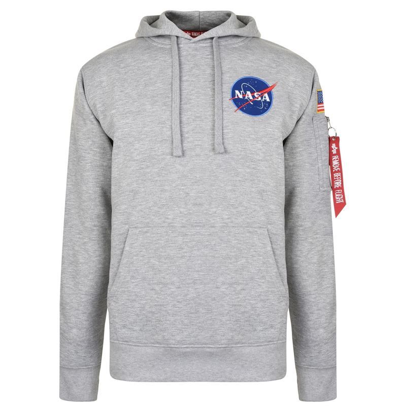 アルファインダストリーズ メンズ アウター ニット・セーター スウェット シャツ Alpha Industries Hooded Sweatshirt Grey Heather グレー