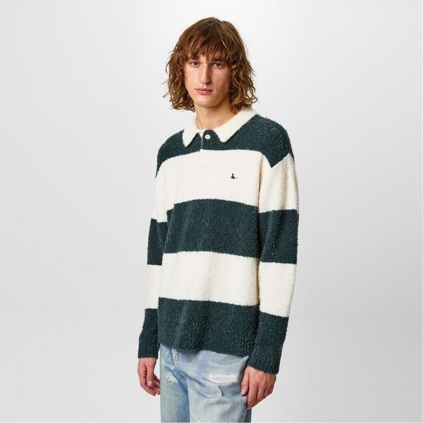 ジャック ウィルス メンズ アウター ニット・セーター ニット Jack Wills Knit Rugby Jumper Evergreen