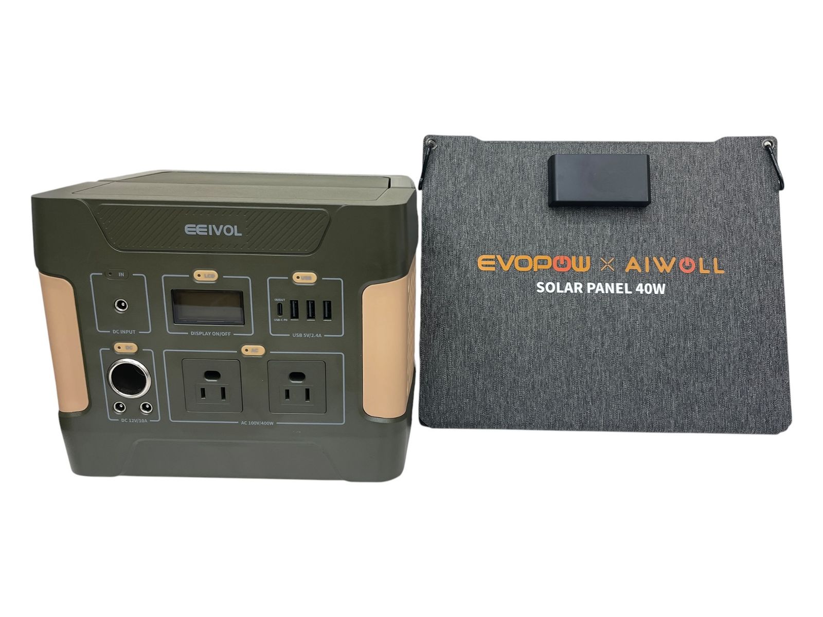 EVOPOW ポータブル電源 400W ソーラーパネル40W evopow ソーラーパネル