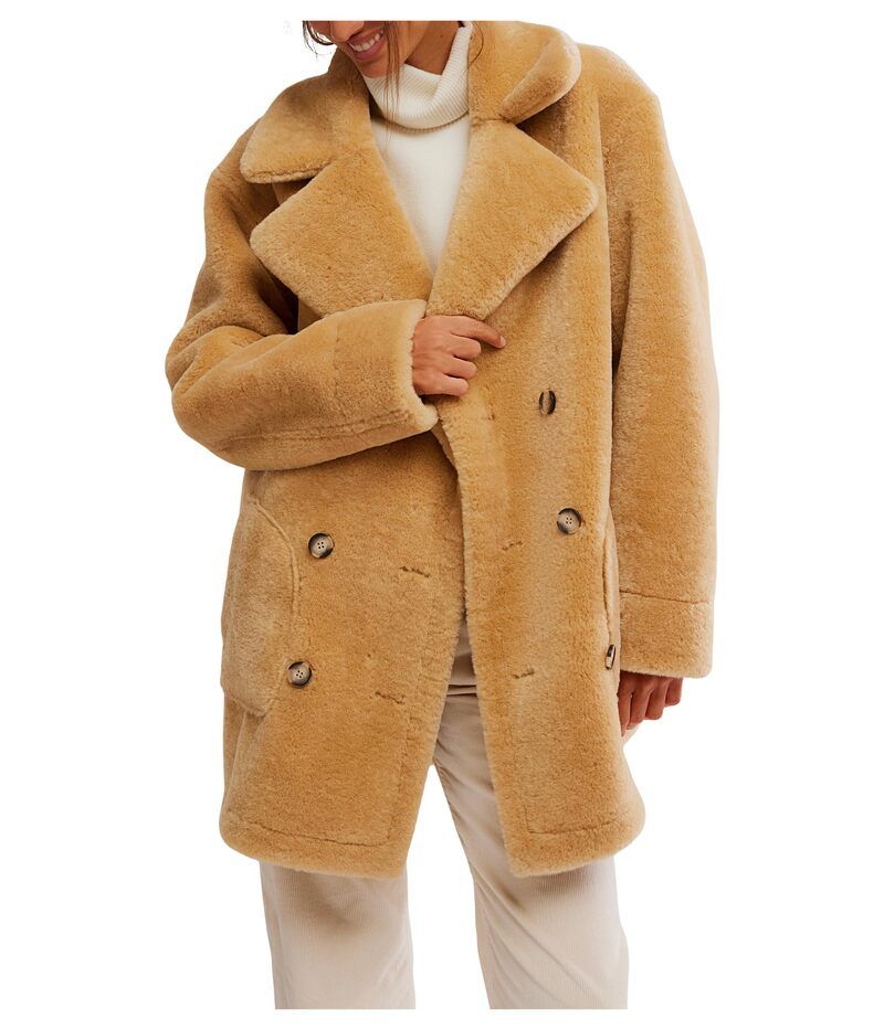 フリーピープル レディース アウター コート Free People Mari Reversible Tan Cream Combo クリーム