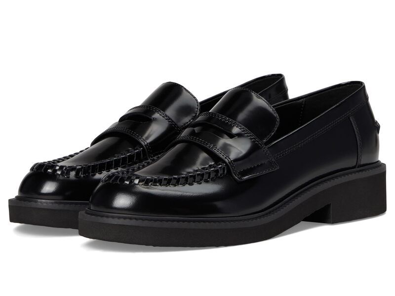 マーク・フィッシャー レディース シューズ スリッポン・ローファー Marc Fisher LTD Dagman Black Leather ブラック
