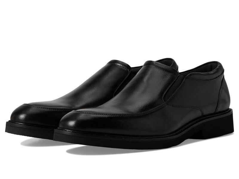 ロックポート メンズ シューズ スリッポン・ローファー Rockport Folton Black Leather ブラック