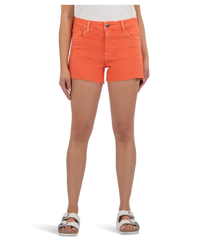 カットフロムザクロス レディース ボトムス ハーフパンツ・ショーツ ショートパンツ KUT from the Kloth Jane HighRise Long Shorts With Raw Hem Tangerine タンジェリン