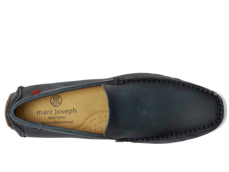 マークジョセフニューヨーク メンズ シューズ オックスフォード Marc Joseph New York Ovington Navy Burnished ネイビー