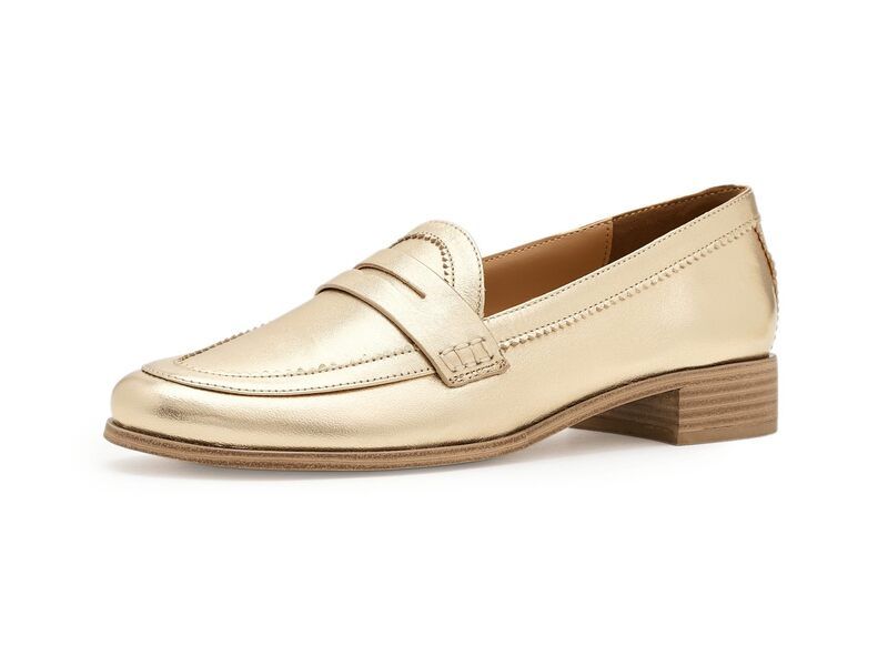 ヴィンスカムート レディース シューズ スリッポン・ローファー Vince Camuto Clarette Flat Penny Loafer Egyptian Gold ゴールド