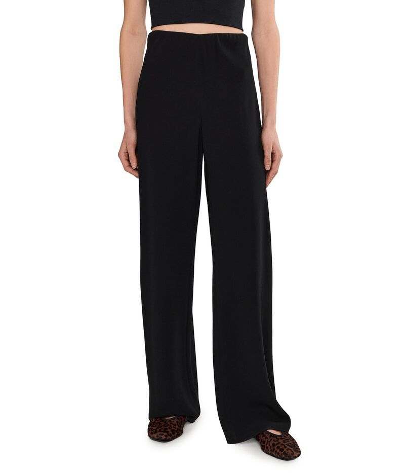 ヴィンス レディース ボトムス カジュアルパンツ クレープ ハイウエスト Vince High Waist Crepe Bias Pants Black ブラック